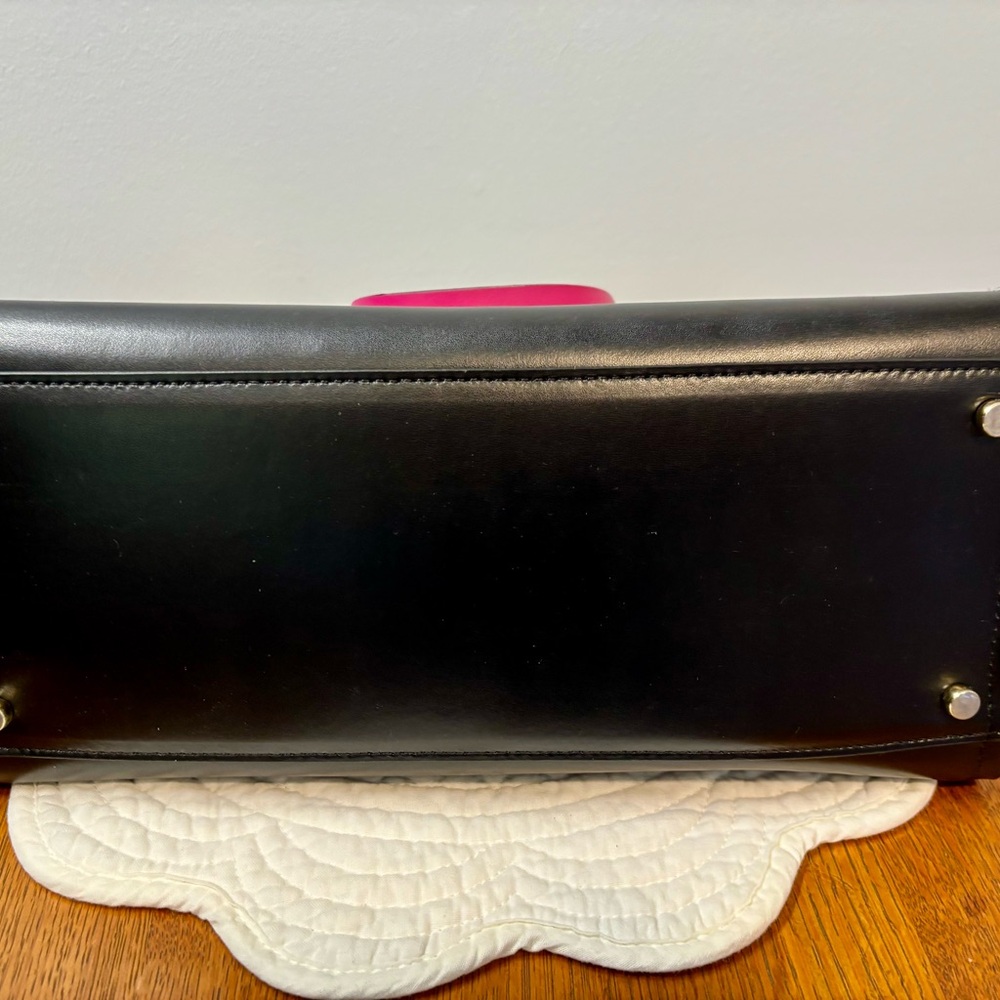 Kate Spade Black Tote with Pink Handles - Picture 4 of 5